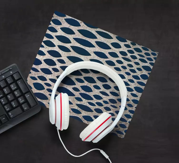 Alfombrilla ratón textura escamas de pez estilizadas - TenVinilo