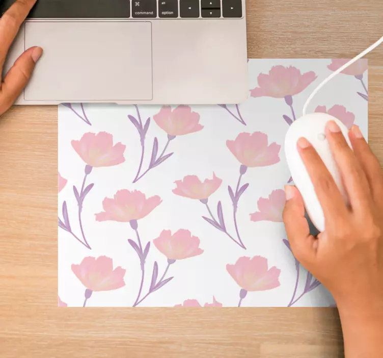 Alfombrilla ratón textura estampado floral - TenVinilo