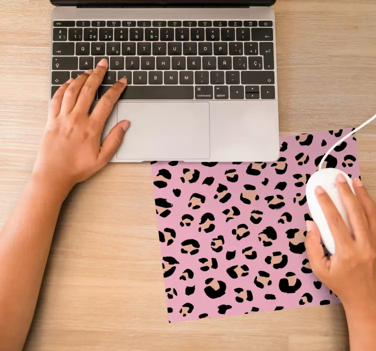 Alfombrilla ratón textura estampado leopardo elegante - TenVinilo