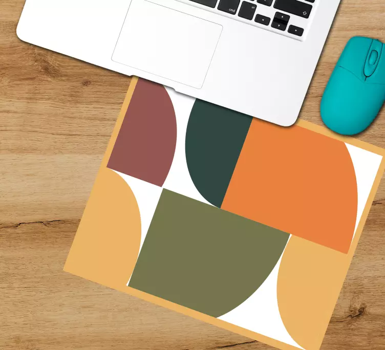 Alfombrilla ratón textura formas abstractas de color - TenVinilo