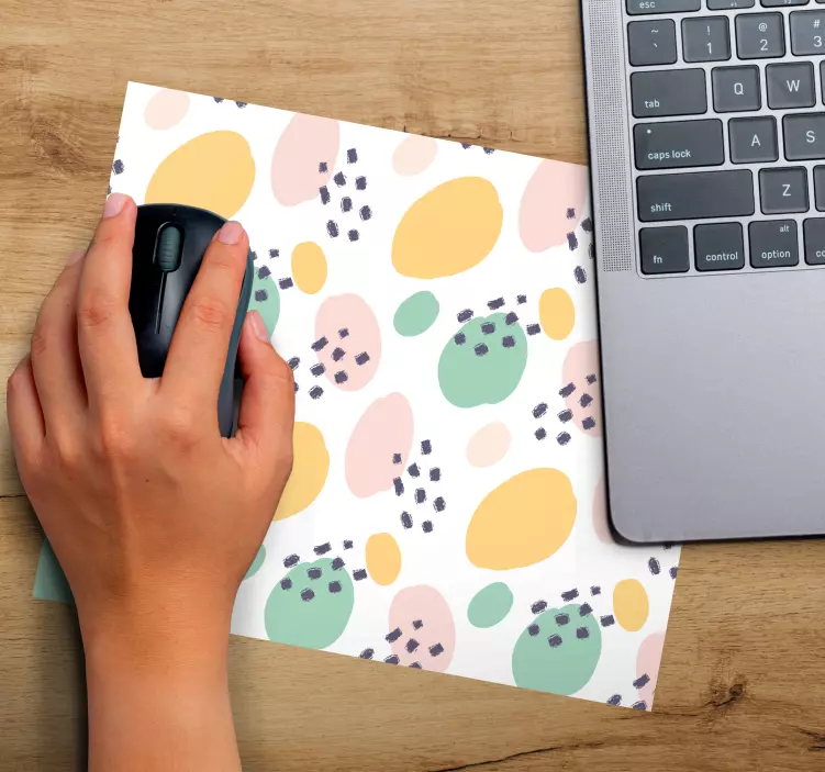 Alfombrilla ratón textura formas abstractas vibrantes - TenVinilo