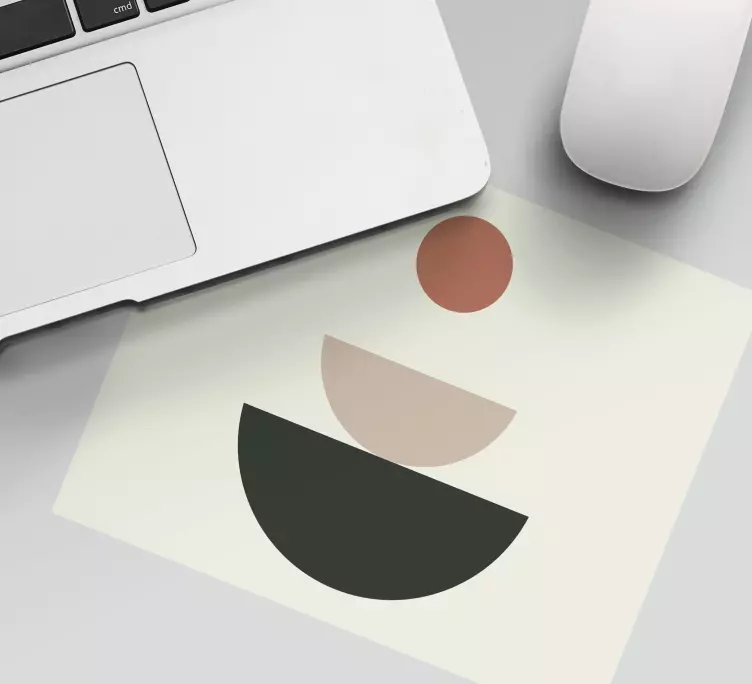 Alfombrilla ratón textura formas circulares abstractas - TenVinilo