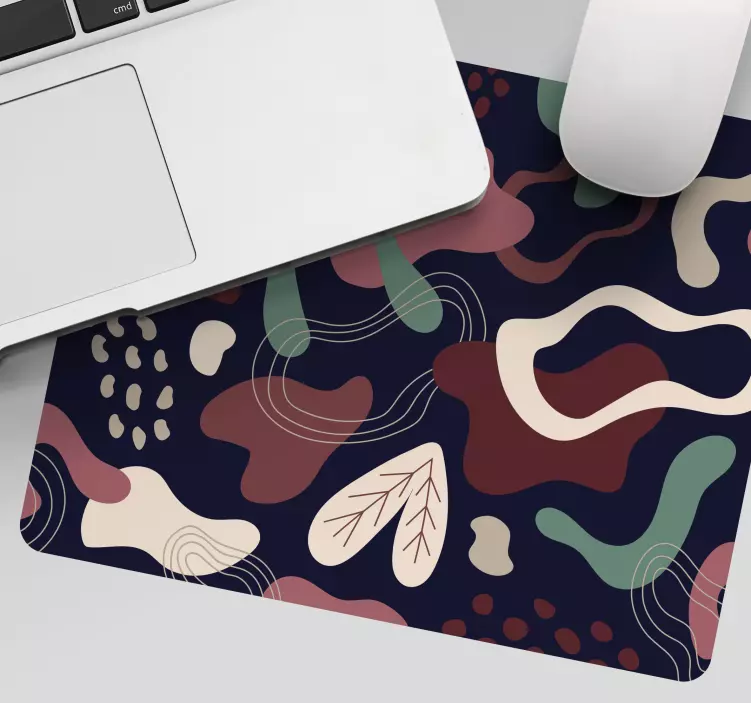 Alfombrilla ratón textura formas orgánicas abstractas - TenVinilo