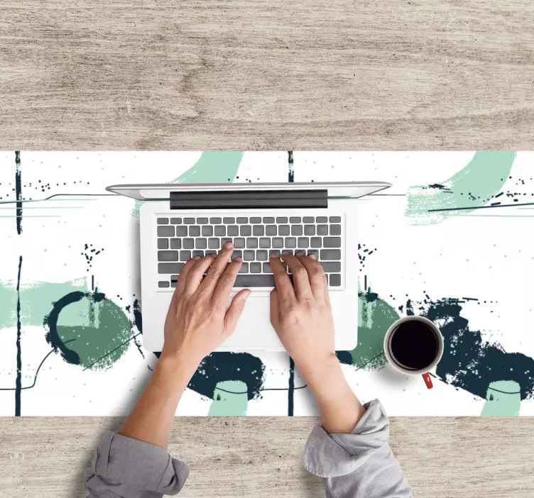 Alfombrilla ratón textura formas salpicadas abstractas - TenVinilo