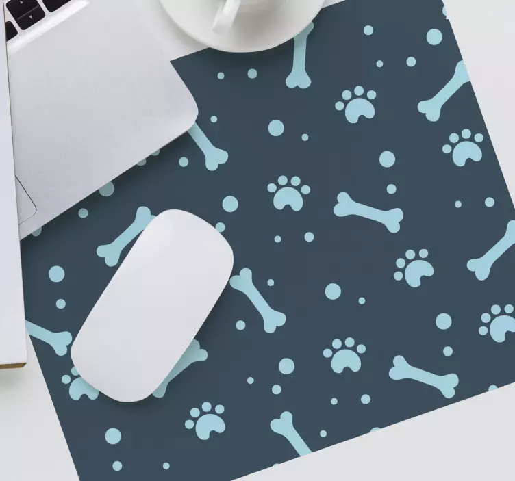 Alfombrilla ratón textura huellas de patas - TenVinilo