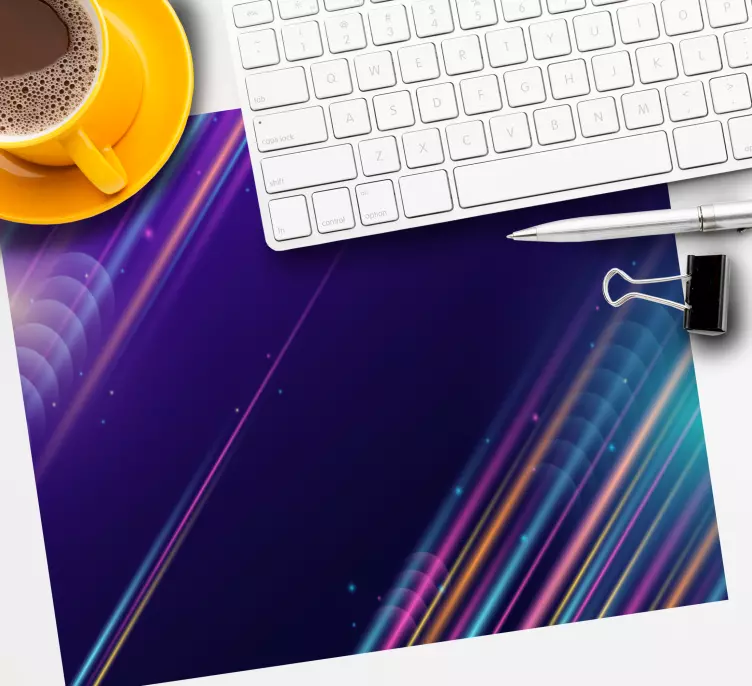 Alfombrilla ratón textura líneas abstractas coloridas - TenVinilo