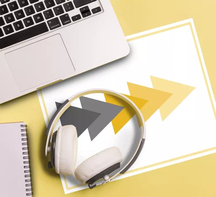 Alfombrilla ratón textura motivo de flechas dinámicas - TenVinilo