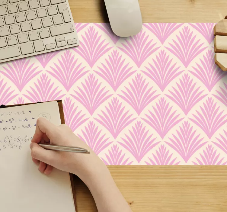 Alfombrilla ratón textura motivo de hojas elegantes - TenVinilo