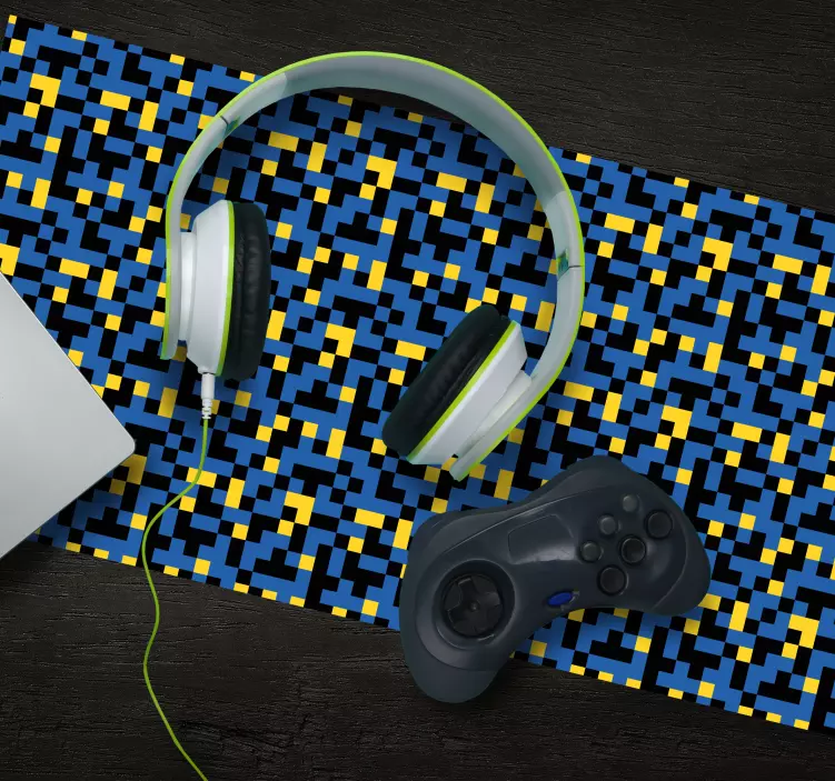 Alfombrilla ratón textura motivo geométrico colorido - TenVinilo