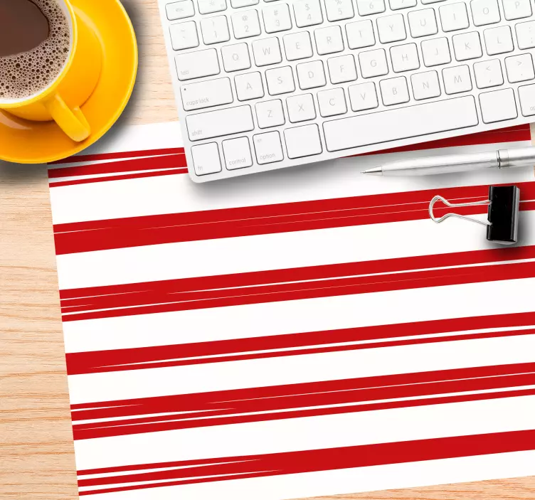 Alfombrilla ratón textura motivo rayas gruesas - TenVinilo