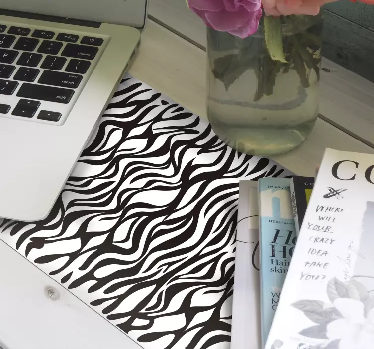 Alfombrilla ratón textura olas abstractas fluyentes - TenVinilo