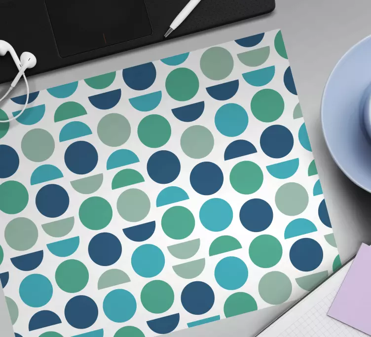 Alfombrilla ratón textura patrón circular colorido - TenVinilo