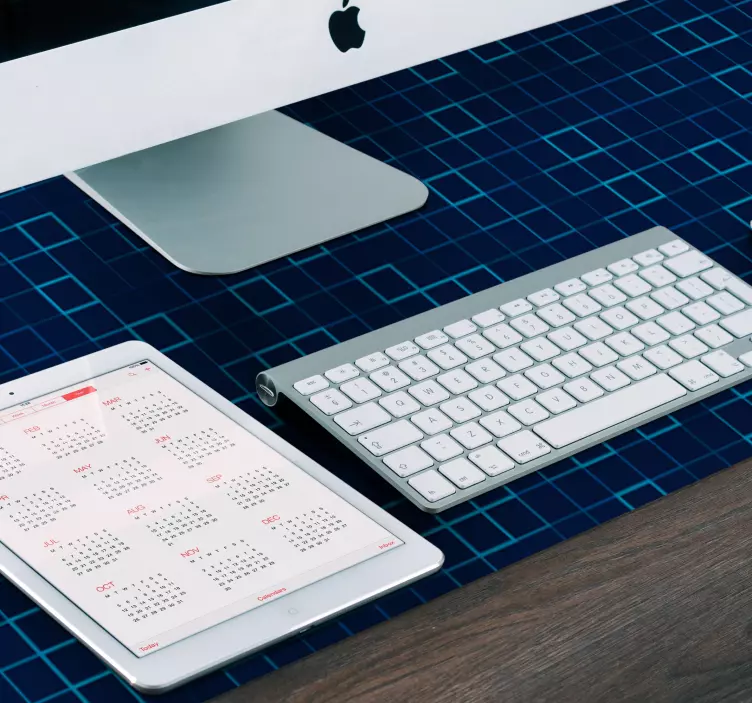 Alfombrilla ratón textura patrón de cuadrícula geométrica - TenVinilo