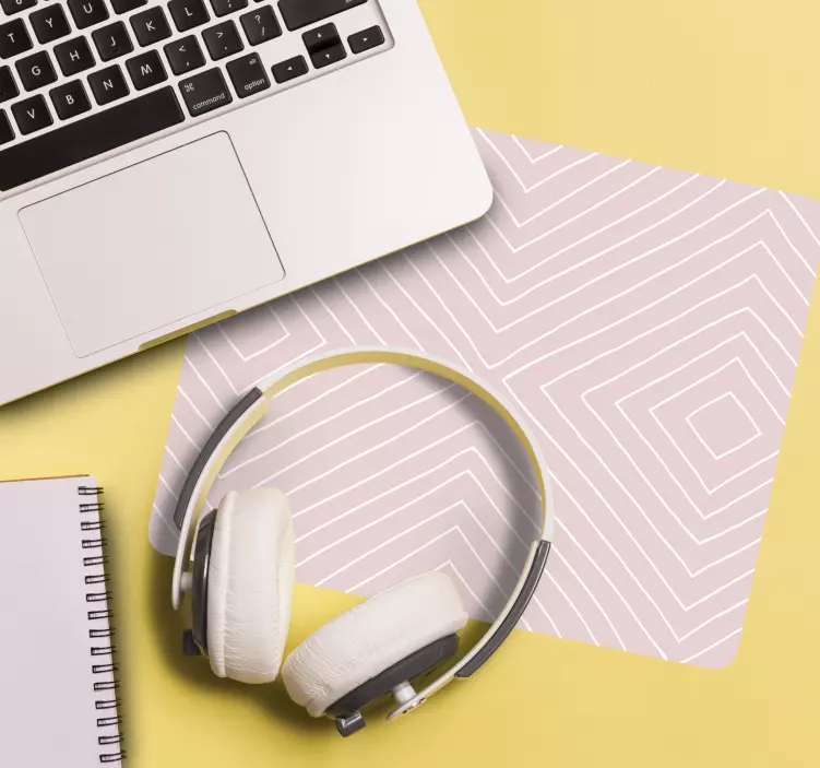 Alfombrilla ratón textura patrón de líneas geométricas - TenVinilo