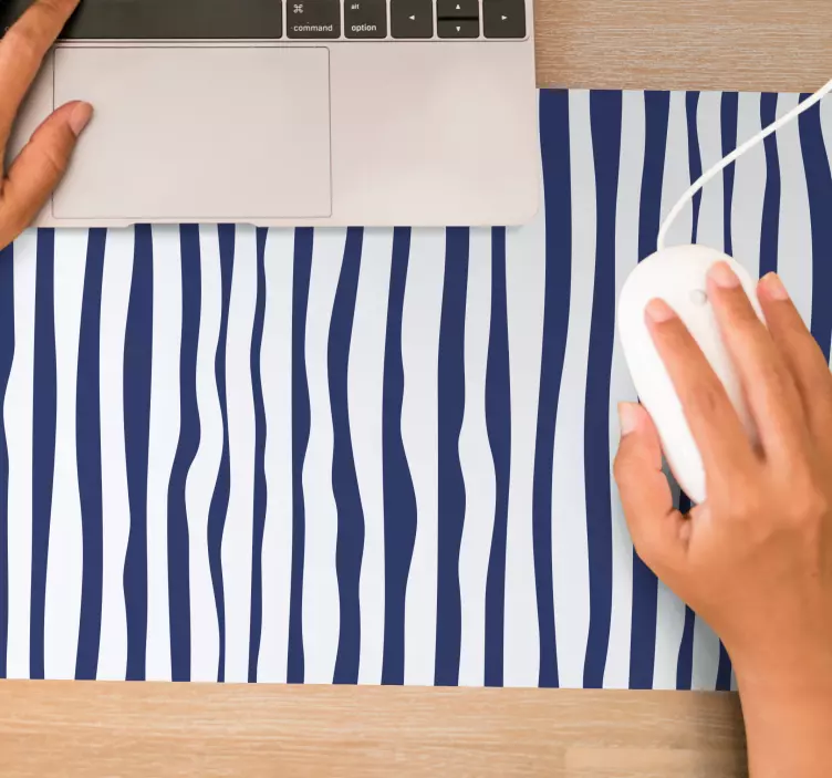 Alfombrilla ratón textura patrón de rayas onduladas - TenVinilo