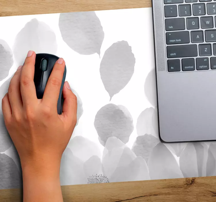 Alfombrilla ratón textura pétalos florales elegantes - TenVinilo