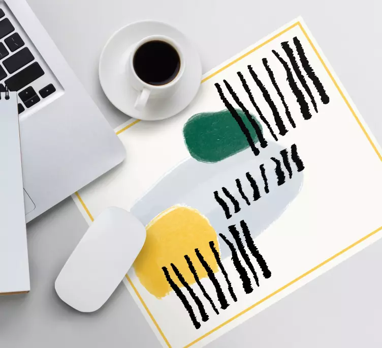 Alfombrilla ratón textura pinceladas abstractas - TenVinilo