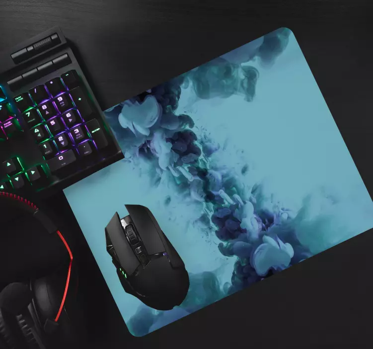 Alfombrilla ratón textura remolino colorido abstracto - TenVinilo