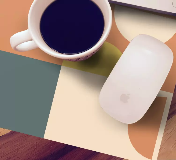 Alfombrilla ratón textura secciones de color geométrico - TenVinilo