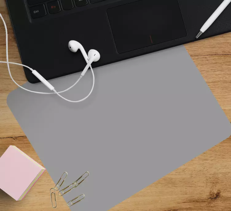 Alfombrilla ratón textura superficie gris minimalista - TenVinilo