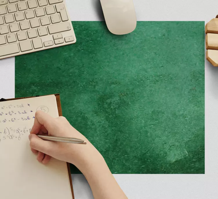 Alfombrilla ratón textura superficie verde simple - TenVinilo