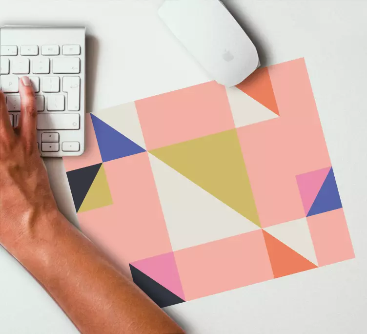 Alfombrilla ratón textura triángulos geométricos - TenVinilo