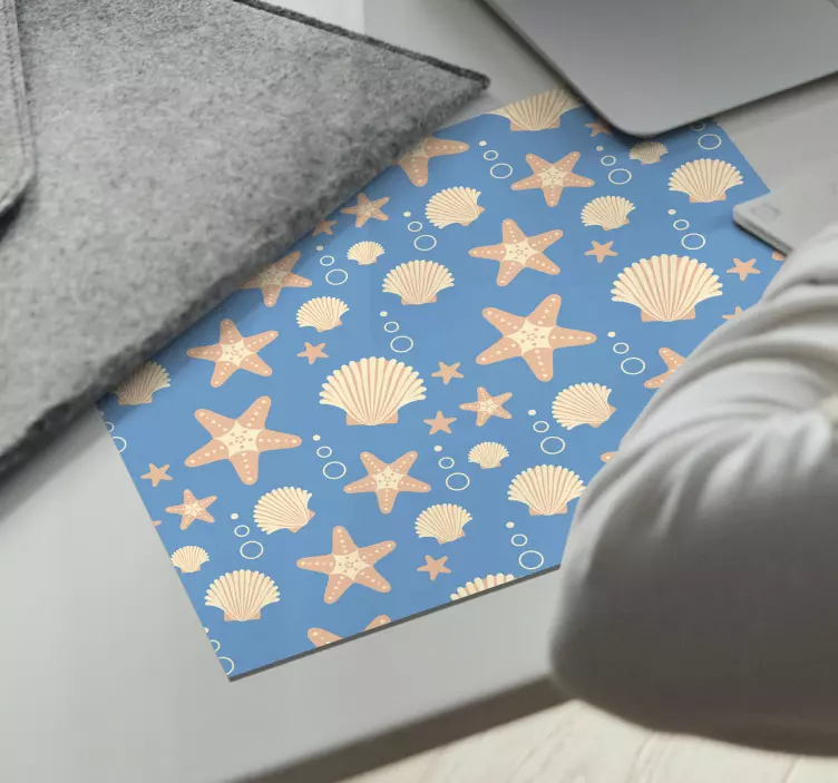 Alfombrilla ratón textura vida marina - TenVinilo