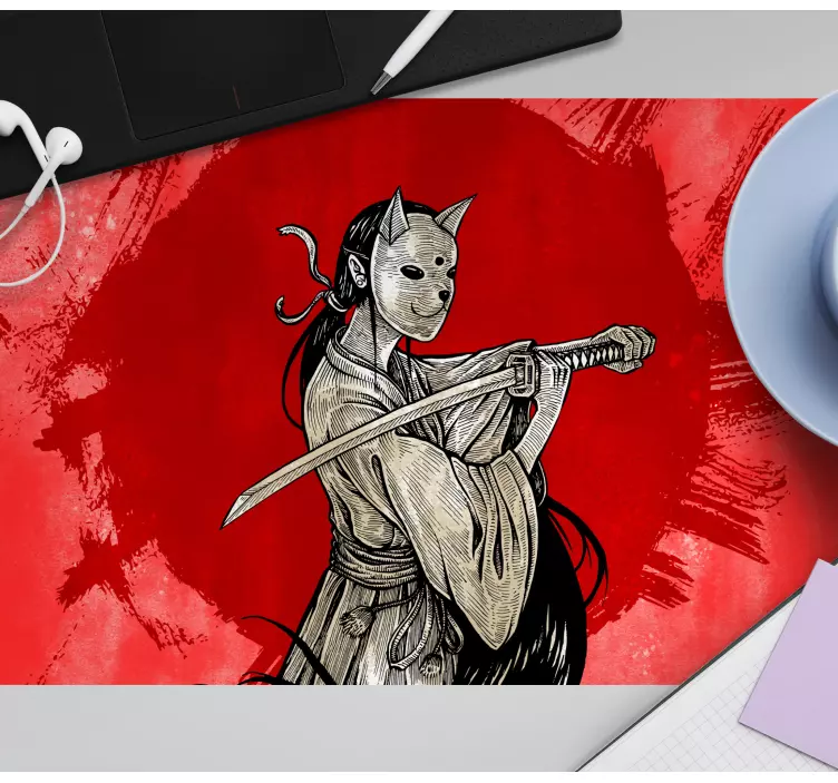 Alfombrilla raton anime Anime samurai - TenVinilo