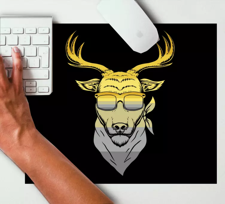 Alfombrilla ratón original Ciervo estilo pantone - TenVinilo