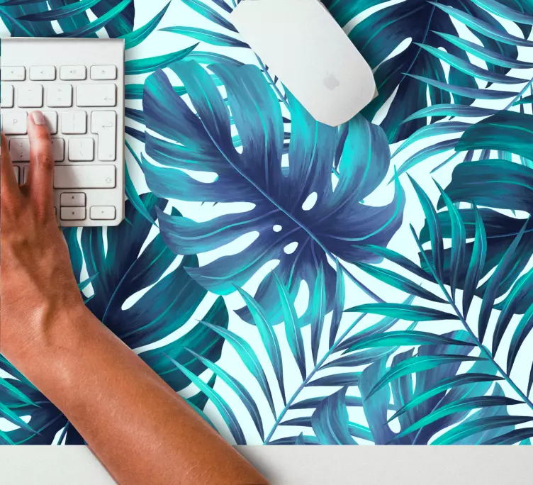 Tonos verdes y blancos más alfombrillas de ratón - TenVinilo