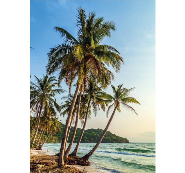 Estor enrollable baño palmeras en el paraíso - TenVinilo