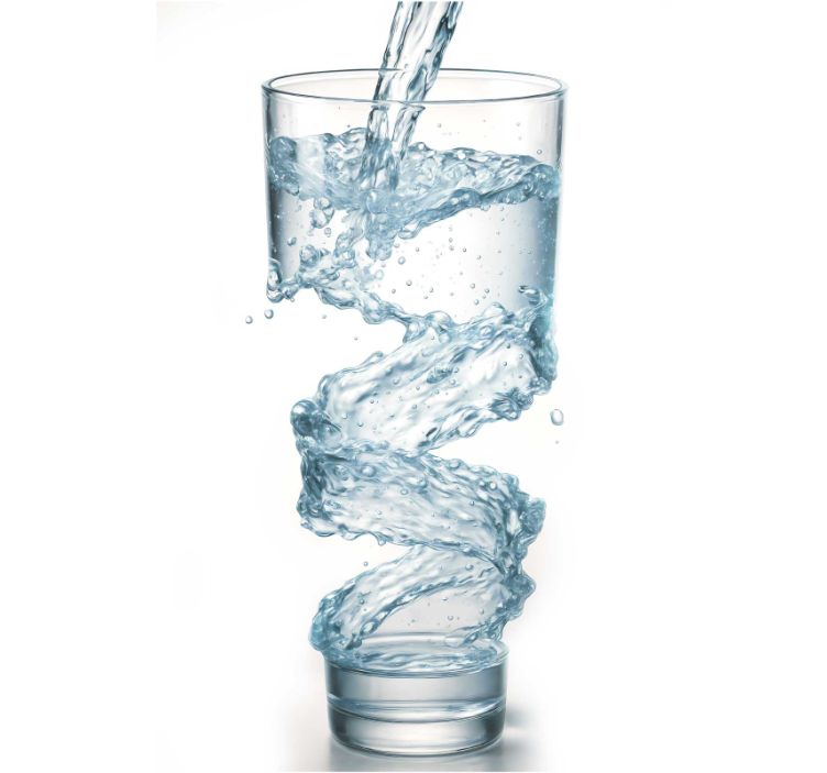 Estor enrollable cocina vaso de agua - TenVinilo