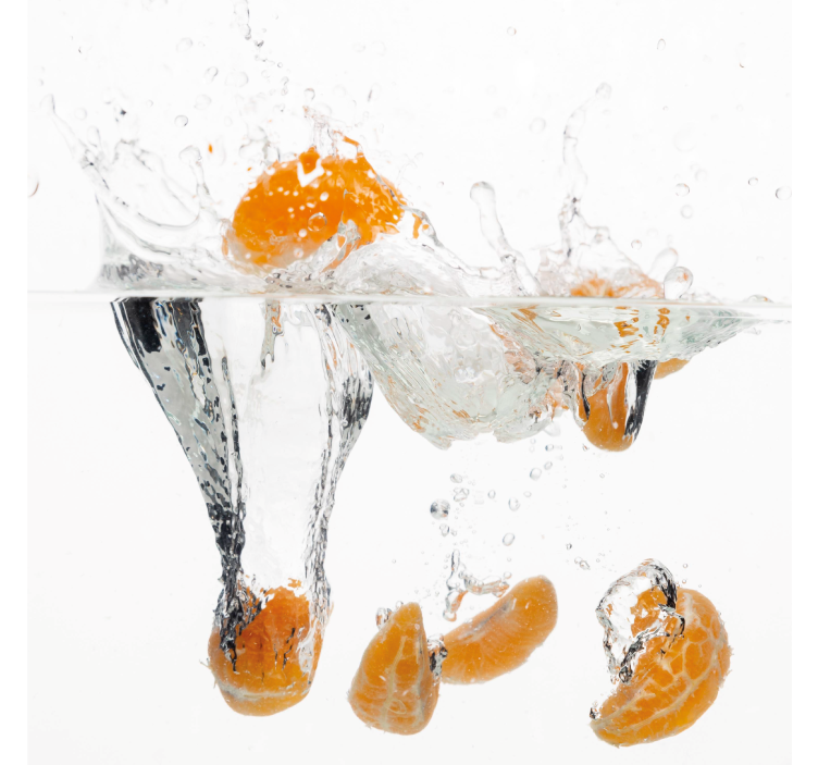 Estor enrollable cocina frutas en agua - TenVinilo