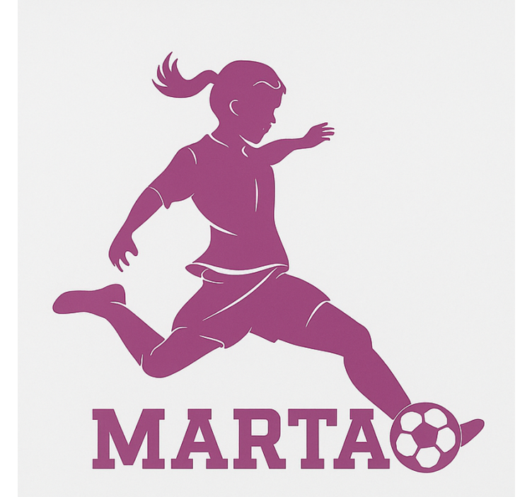 Estor enrollable infantil jugadora de fútbol - TenVinilo