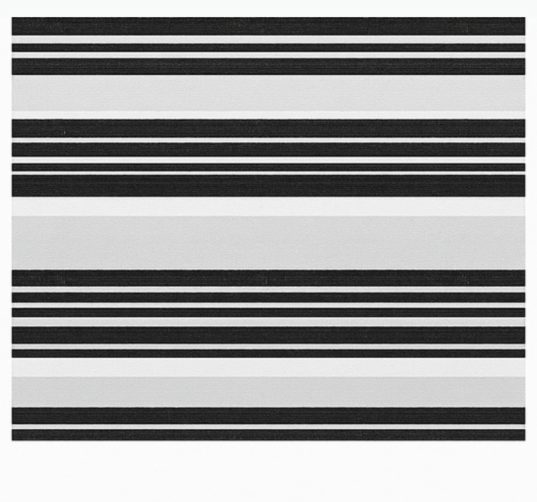 Estor enrollable baño righe bianco nero - TenVinilo