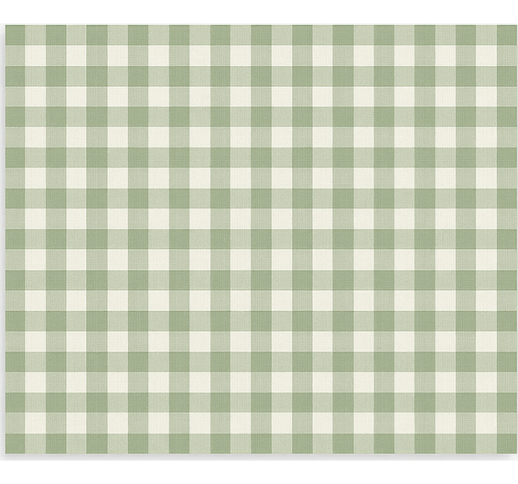 Estor enrollable cocina patrón de tela verde - TenVinilo