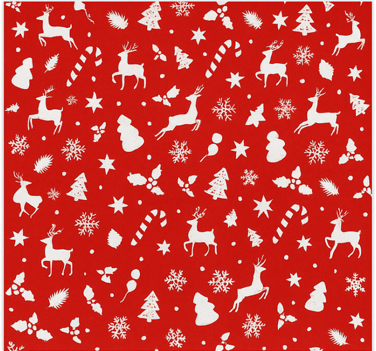 Estor enrollable salón patrón de papá noel en colores pastel - TenVinilo