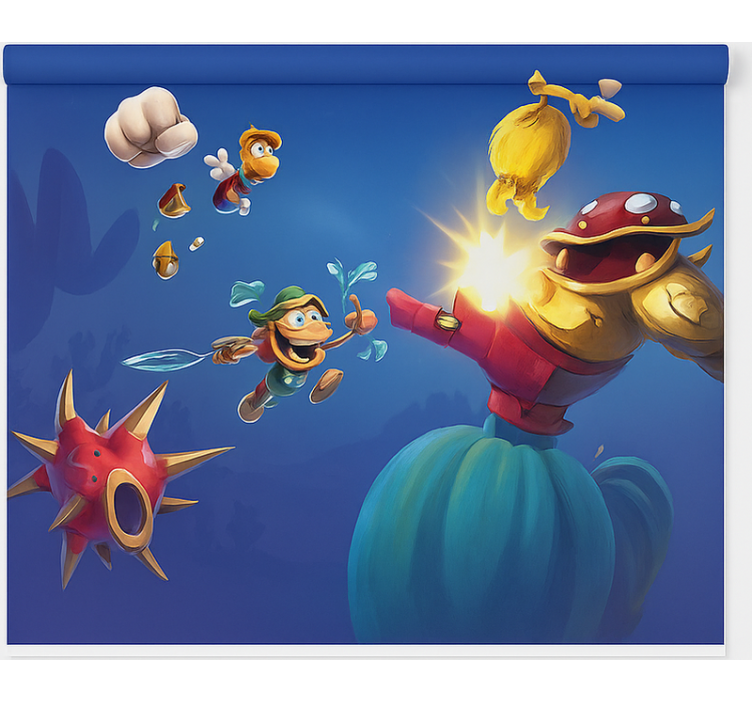 Estor enrollable gamer choque de batalla de juegos - TenVinilo