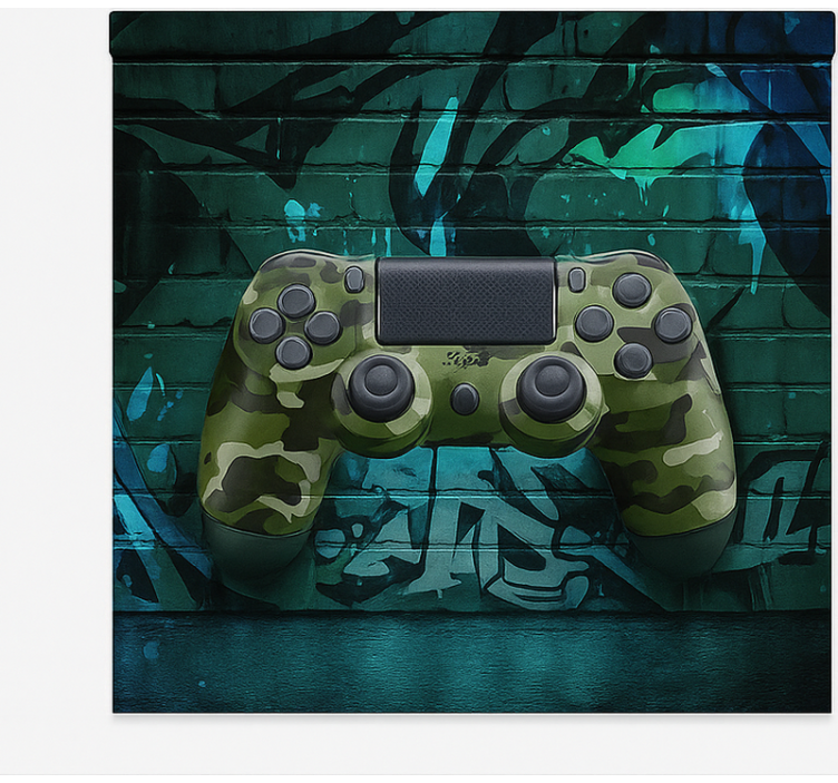 Estor enrollable gamer controlador grafiti de camuflaje - TenVinilo