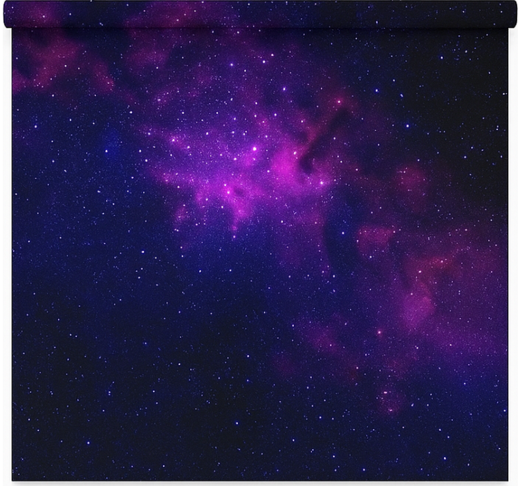 Estor enrollable juvenil estrella de galaxia púrpura - TenVinilo