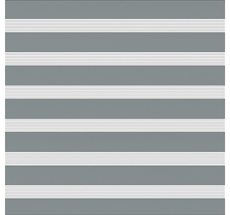 Estor enrollable comedor patrón de rayas grises - TenVinilo