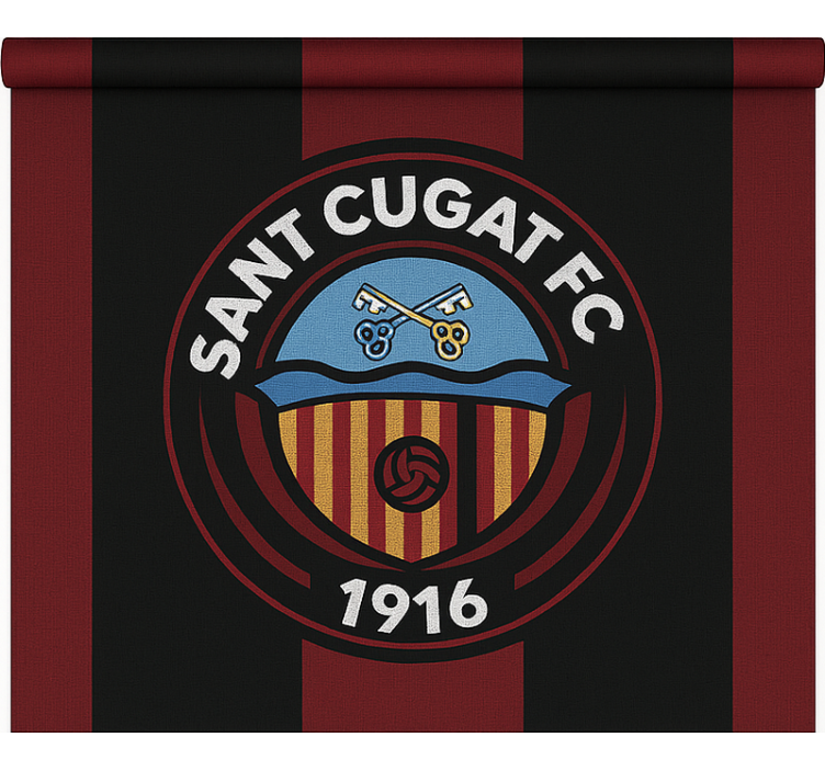 Estor enrollable fútbol escudo de sant cugat - TenVinilo