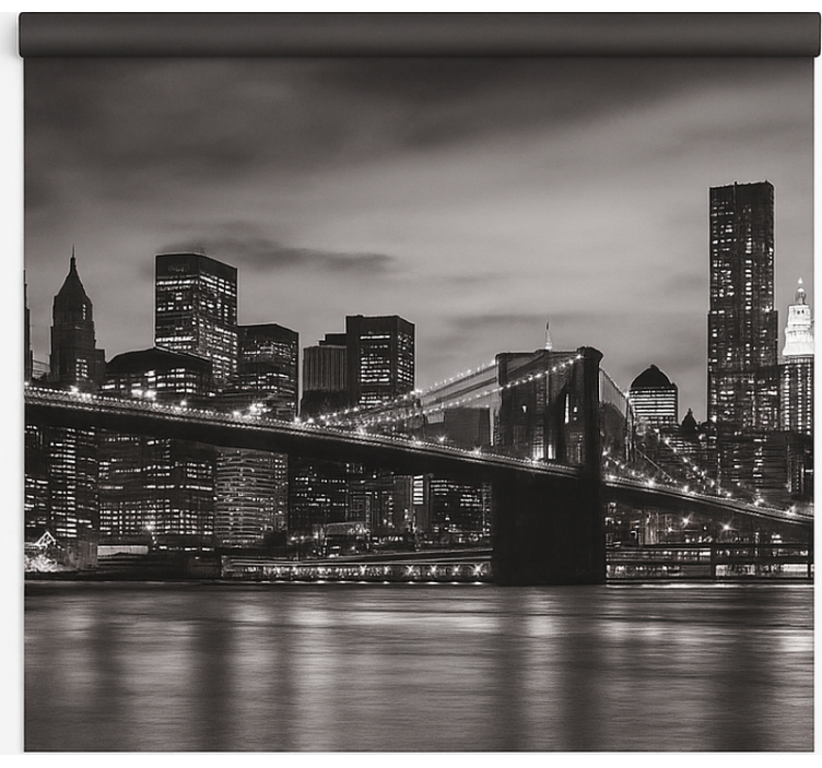 Estores enrollable oficina ciudad de noche - TenVinilo