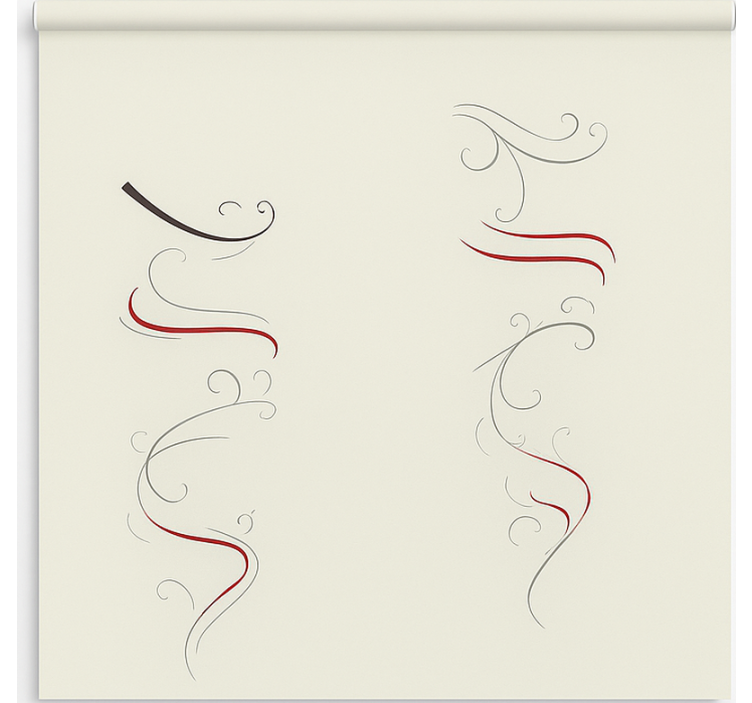 Estor estilo nórdico espiral floral multicolor - TenVinilo