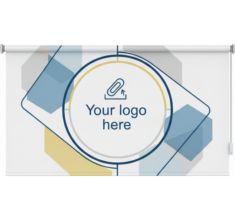 Estores enrollables oficina diseño de logo personalizado - TenVinilo