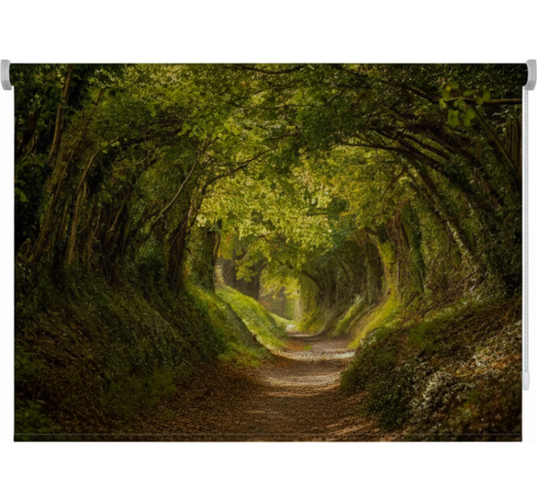 Estor enrollable árboles camino verde - TenVinilo