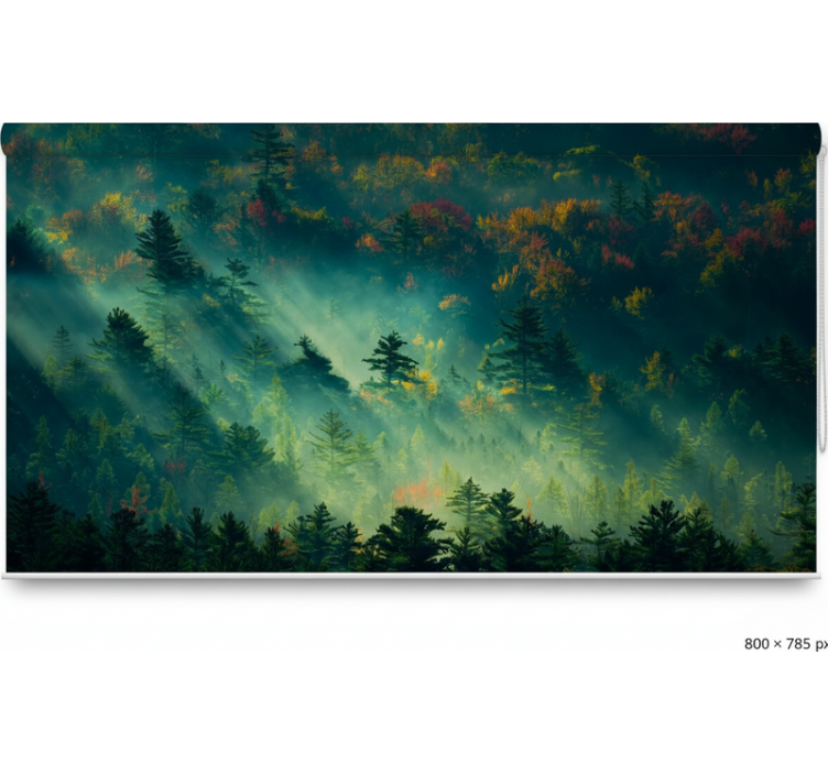 Estor enrollable árboles el bosque melancólico - TenVinilo