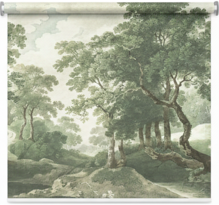 Estor enrollable árboles naturaleza clásica atemporal - TenVinilo
