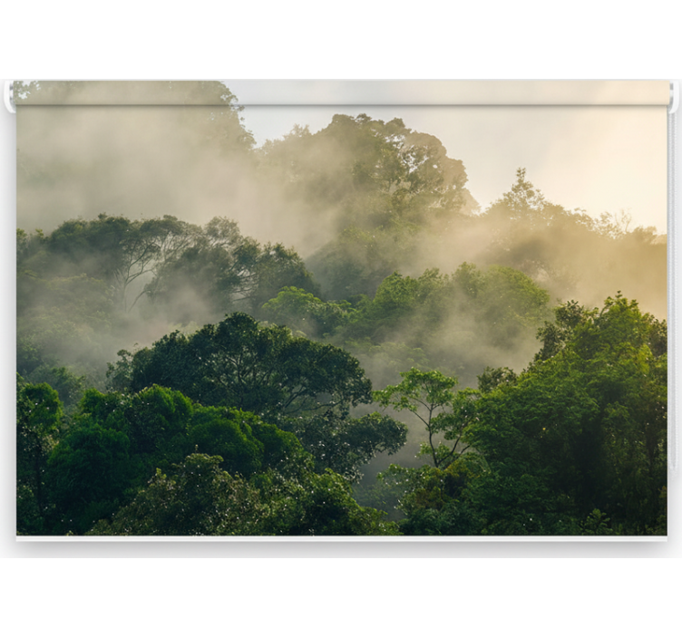 Estor enrollable árboles dosel de jungla exuberante - TenVinilo