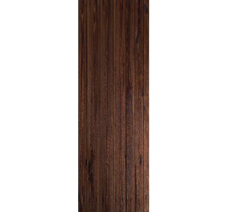 Estor enrollable despacho tablas de madera rústicas marrón oscuro - TenVinilo